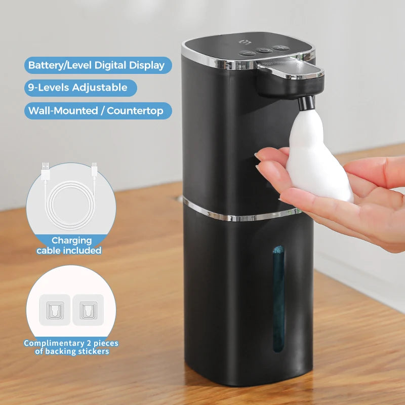 Automatic Touchless Soap Dispenser – USB Rechargeable 400ml Foaming Hand Wash for Hygienic Use