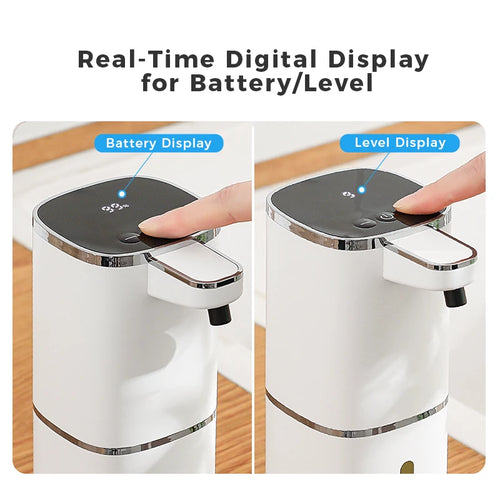 Automatic Touchless Soap Dispenser – USB Rechargeable 400ml Foaming Hand Wash for Hygienic Use